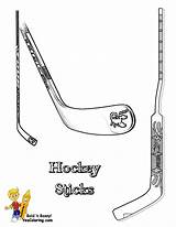 Coloring Slap Sticks Yescoloring Nhl sketch template