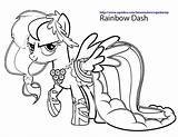 Pony Little Coloring Pages Rainbow Dash Printable Print Gala Fluttershy Mlp Applejack sketch template
