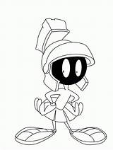 Martian Marvin Coloring Pages Draw Looney Tunes Cartoon Drawing Drawings Characters Simple Character Helmet Clipart Faces Head Color Central Face sketch template