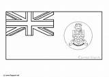 Flag Cayman Islands Anguilla Coloring Printable Pages Edupics Search Large sketch template