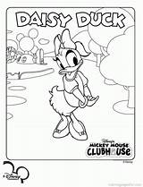 Mickey Mouse Coloring Clubhouse Pages Printable Color Disney Print Minnie Play Birthday Kids Printables Cartoon Sheets Getcolorings Colouring Daisy Duck sketch template