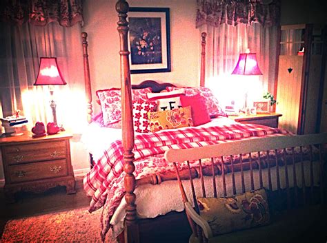 Red Toile And Plaid Bedroom Plaid Bedroom Red Toile Home Decor