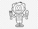 Hungry Clipart Kid sketch template