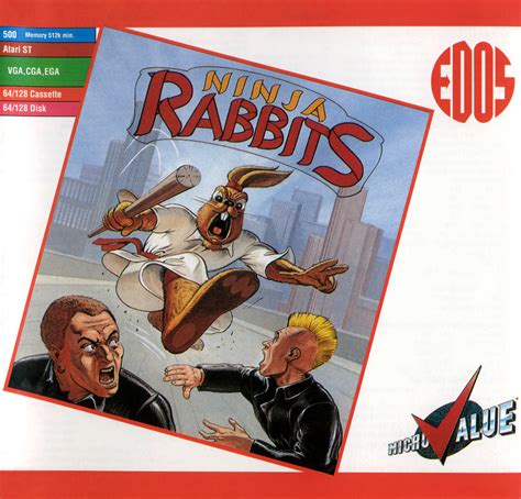 ninja rabbits commodore  game  disktape  cheat