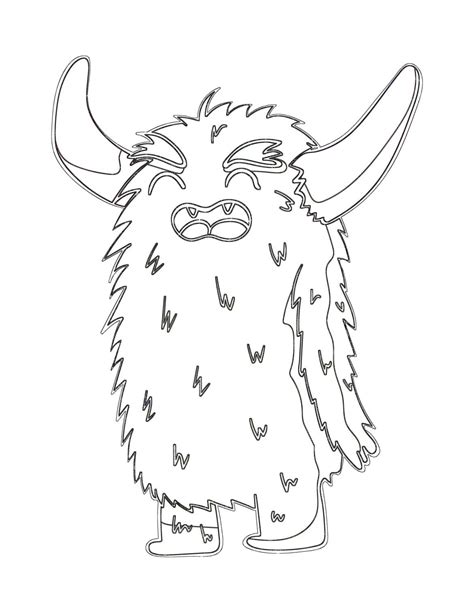 silly monster coloring pages  doodle pages  kids