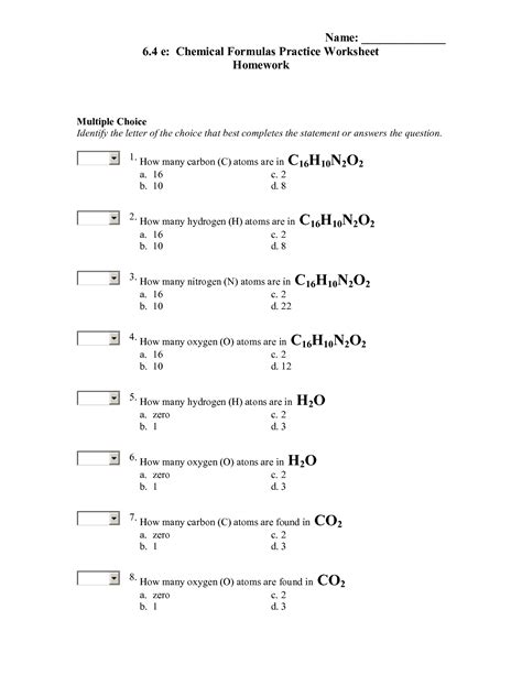 images  chemical formula worksheet answers balancing chemical