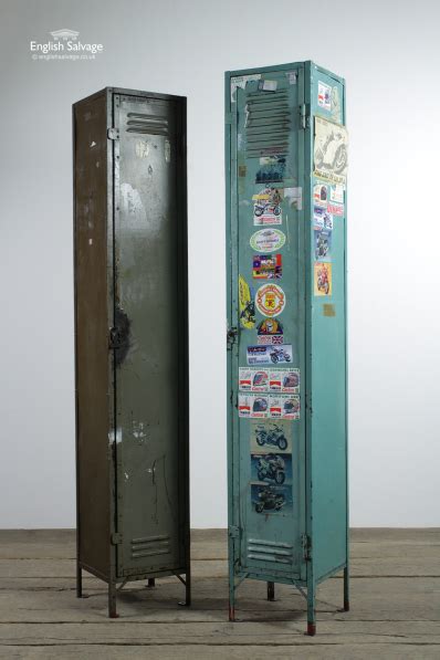salvaged vintage industrial metal lockers
