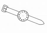 Reloj Pulsera Fichas sketch template
