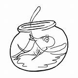 Seuss Fish Dr Bowl Coloring Printable Template Two Printablee Via sketch template