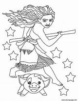 Moana Coloring Pages Pig Ready Pua Color Kids Printable Print Getdrawings Book Getcolorings sketch template