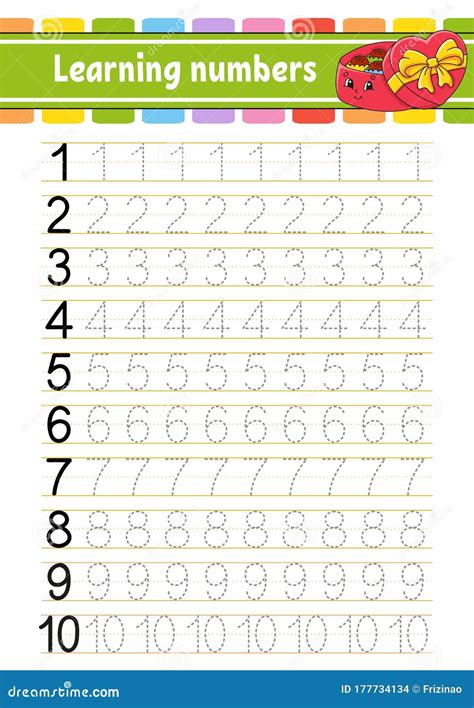 tracing numbers worksheets