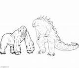 Godzilla Versus sketch template