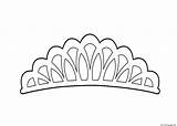 Tiara Crown Coronas Krone Coroa Tiaras Corona Coroas Princesa Dibujar 4kids Flores sketch template