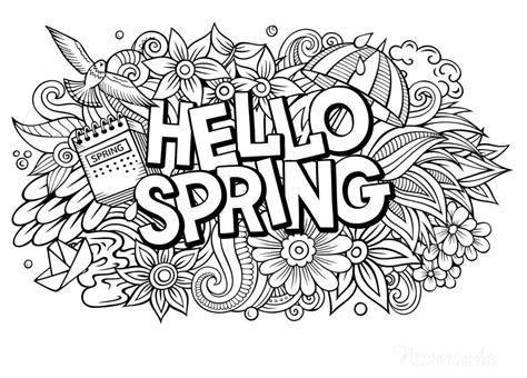 coloring pages  spring