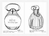 Perfume sketch template