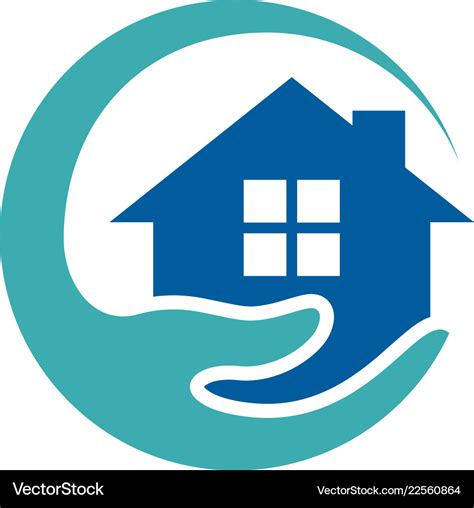 home care logo icon design royalty  vector image