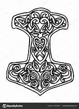 Mjolnir Thor sketch template