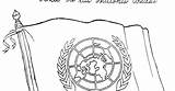 Nations United Flag Onu Para Colorear La Bandera Coloring Pages sketch template