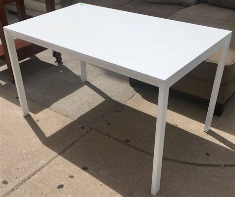 uhuru furniture collectibles white table  sold