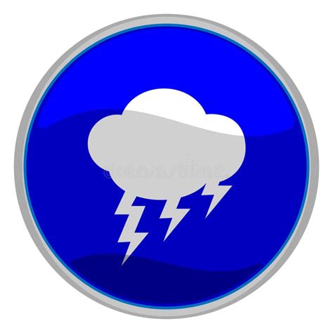 storm icon stock vector illustration  symbol glossy