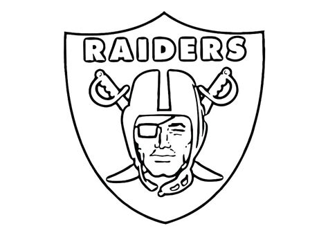 oakland raiders coloring pages  getcoloringscom  printable