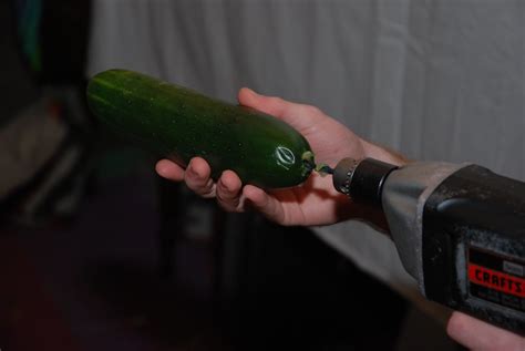 cucumber fail we tried to spin a cucumber with a drill and… flickr