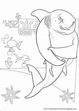 Shark Tale Coloring Pages Kleurplaten Kids Printable Colouring Drawing Kleurplaat Sharktale Color Lino Activities Coloriage Haai Recommended Characters sketch template