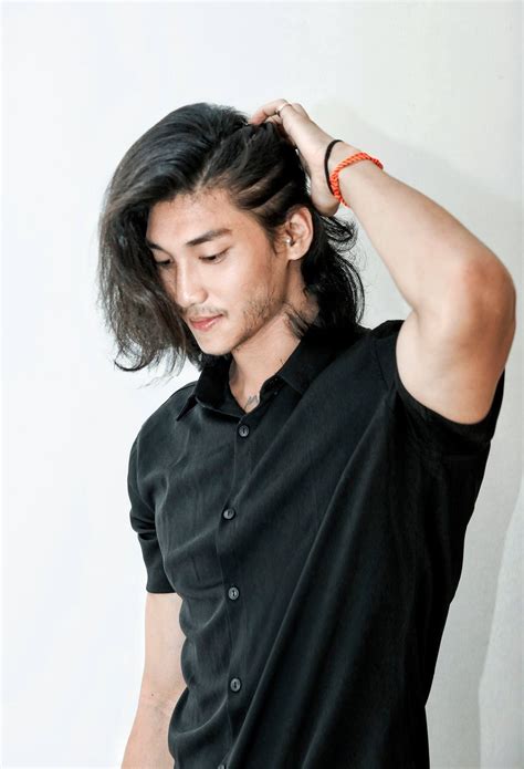 pin  alma medjedovic  yummy asian men long hair long hair styles