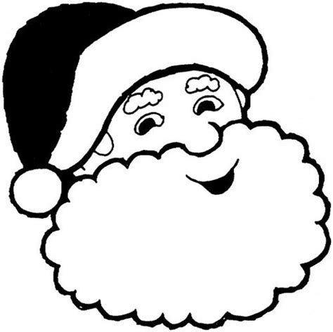 coloring pages  kids santa claus head coloring pages