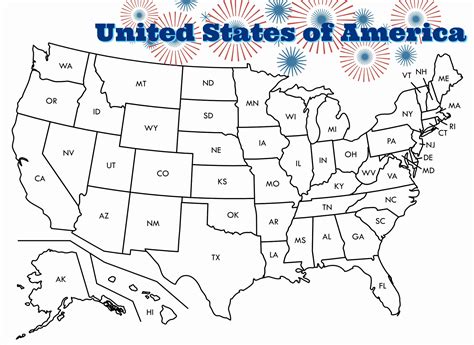 coloring pages united states map   colored usa blank   map