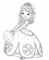 Sofia Principessa Coloring Colorare Erste Disegni Prinzessin sketch template