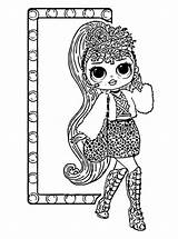 Lol Omg Coloring Doll Surprise Dolls Pages Kids Fun Votes Popular sketch template
