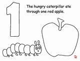Coloring Caterpillar Hungry Very Pages Kids Template Printable Print Colouring Sheets Sheet Food Everfreecoloring Story sketch template