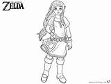 Zelda Coloring Pages Princess Legend Fanart Printable Kids sketch template