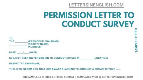 sample request letter  conduct survey request letter sample