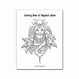 Book Magickal Spells sketch template