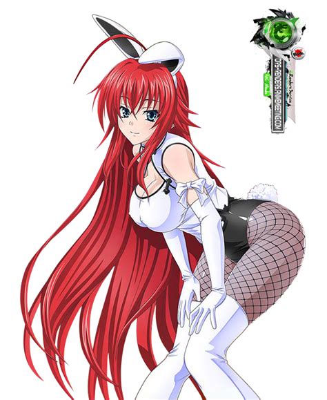 highschool dxd rias gremory sexy white bunny dress render