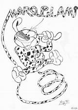 Marsupilami Coloring Cartoons Pages Kb Drawings sketch template