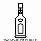 Licor Vinho Garrafa Botella Botellas Port Coloring Liqueur Weinflasche Ultracoloringpages Clipground Clipartkey sketch template