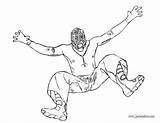 Coloring Kalisto Unmasked Coloriage Rey Mysterio Pages Template sketch template