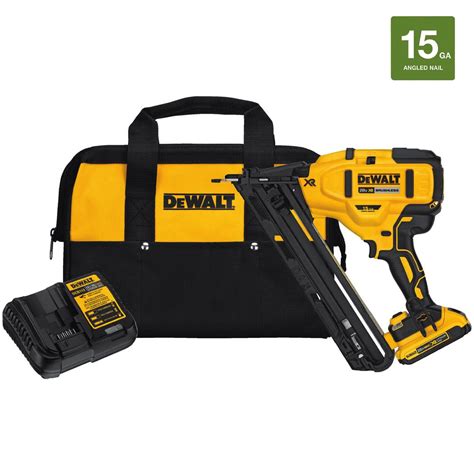 DEWALT 20-Volt Max Lithium-Ion Cordless 15-Gauge Finish