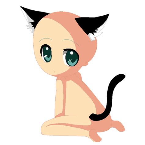 Base Chibi Neko By Diolorette On Deviantart