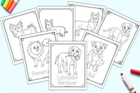 printable dog breed coloring pages  kids  artisan life