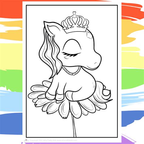 flower unicorn coloring page arty crafty kids