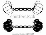 Hands Shackles Handcuffs Template sketch template