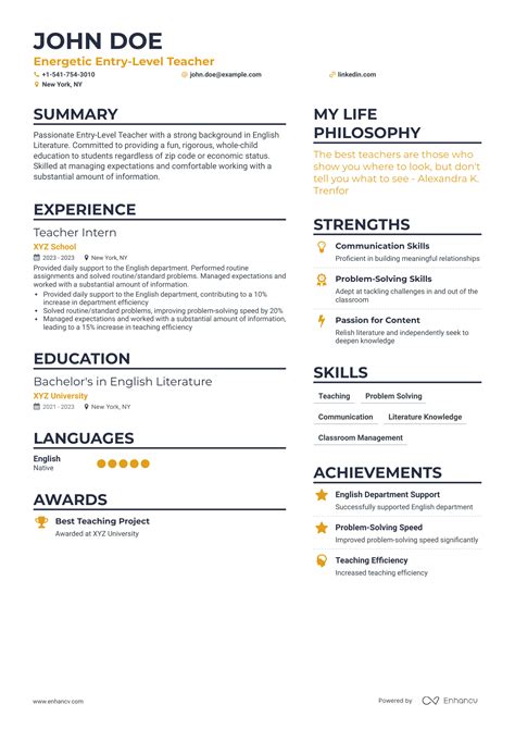entry level resume examples guide