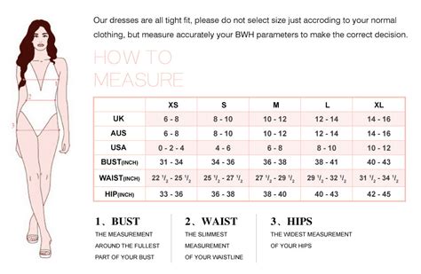 Sizing Chart – Be You Fashion Wear