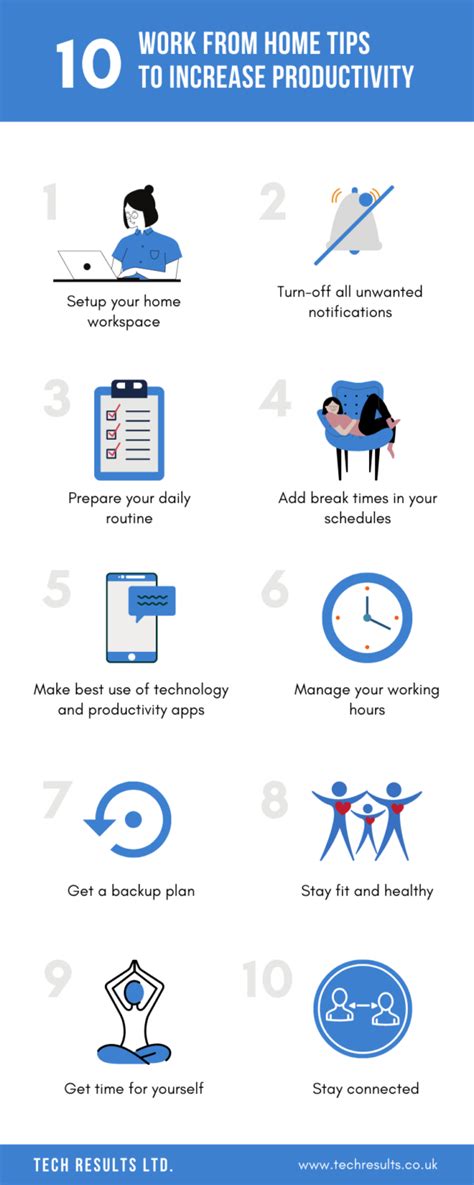 work  home tips  increase productivity  learning infographics