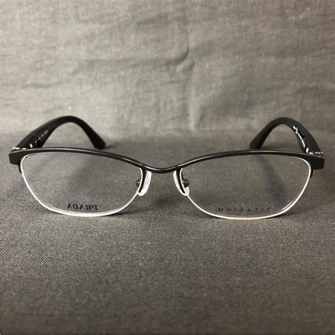 new prada cat eye titanium eyeglasses vpr 59r