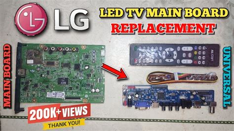 lg tv main board replacement   install universal board  led lcd tv atelier yuwaciaojp